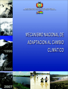 Mecanismo Nacional de Adaptación al Cambio Climático
