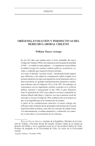 orígenes, evolución y perspectivas del derecho laboral chileno