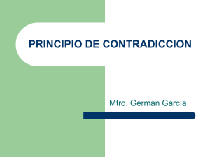 PRINCIPIO DE CONTRADICCION
