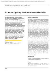 El nervio óptico y los trastornos de la visión