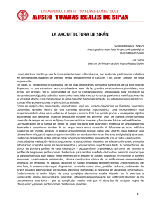PDF: La Arquitectura de Sipan - Museo Tumbas Reales de Sipán