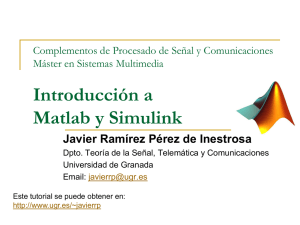 Introducción a Matlab y Simulink