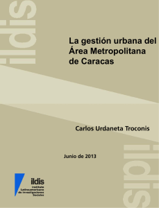 La gestión urbana del Área Metropolitana de Caracas