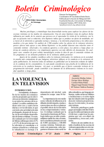 (nº21) "La violencia en televisión". Autores