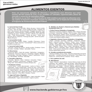 ALIMENTOS EXENTOS - hacienda.gobierno.pr