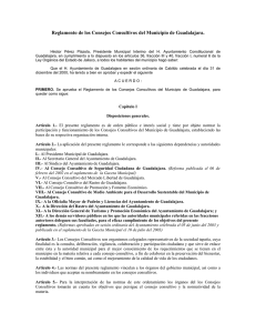 Reglamento para los Consejos Consultivos del Municipio de Guada