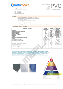 Ventajas Propiedades Físicas PVC rígido