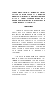 Acuerdo General 2 2013 - Tribunal Electoral del Poder Judicial de la