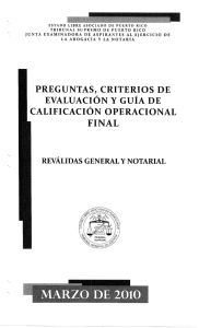 Preguntas Reválida General y Notarial Marzo 2010