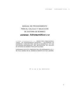 MANUAL DE PROCEDIMIENTO PARA EL CALCULO Y