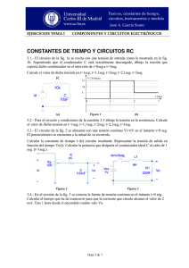 Ejercicios Tema I Constantes de tiempo y teoría de circuitos