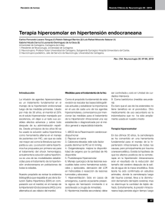 Terapia hiperosmolar en hipertensión endocraneana