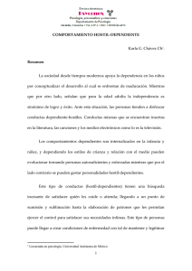 COMPORTAMIENTO HOSTIL-DEPENDIENTE Karla G. Chávez Ch1