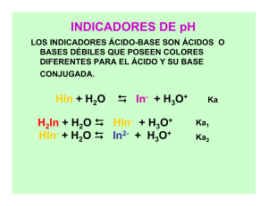 INDICADORES DE pH