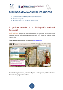 BIBLIOGRAFIA NACIONAL FRANCESA