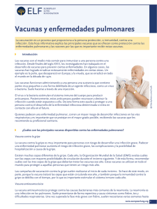 Vacunas y enfermedades pulmonares
