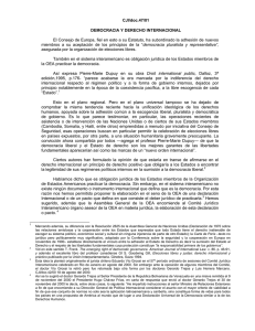 CJI/doc.47/01 DEMOCRACIA Y DERECHO INTERNACIONAL El