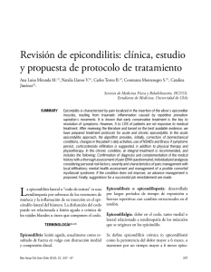 Revisión de epicondilitis: clínica, estudio y propuesta de protocolo