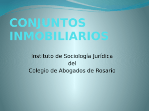 conjuntos inmobiliarios - Consejo Económico y Social Rosario