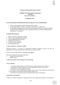 Prospecto - Agencia Española de Medicamentos y Productos