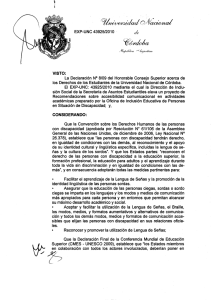 Resolución 1390 - Universidad Nacional de Córdoba