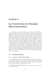 La conversión de energía electromecánica