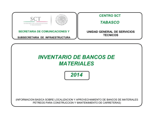 2014 INVENTARIO DE BANCOS DE MATERIALES