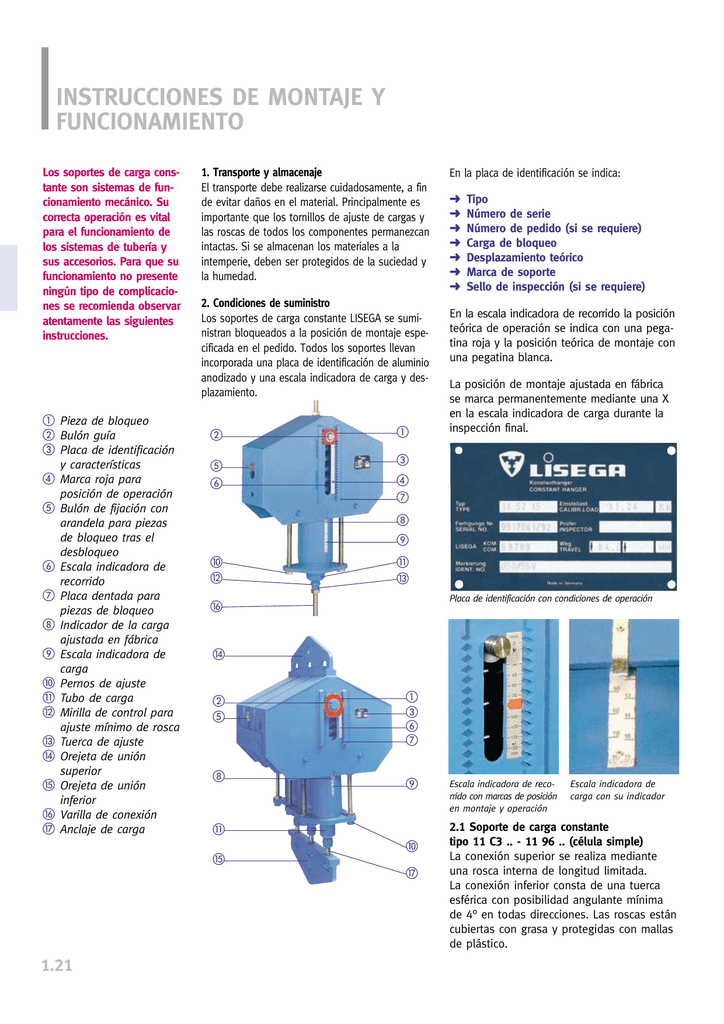 Instrucciones De Montaje Y Funcionamiento