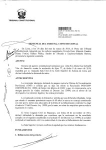 NTENCIA DEL TRIBUNAL CONSTITUCIONAL En Lima, a los 18