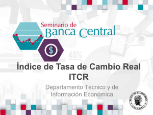 Índice de Tasa de Cambio Real - ITCR