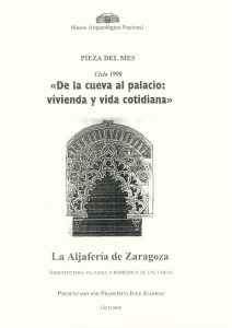 Octubre La Aljafería de Zaragoza. Arquitectura doméstica y palatina