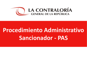 Procedimiento Administrativo Sancionador - PAS