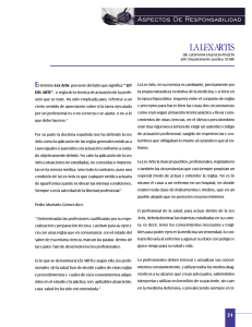 la lex artis - Revista Medico Legal