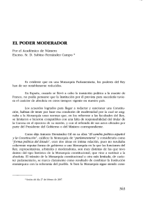 el poder moderador - Real Academia de Ciencias Morales y Políticas