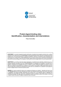 Protein-ligand binding sites Identification, characterization and