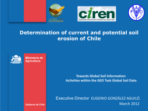 Determination of current and potential soil erosion of Chile
