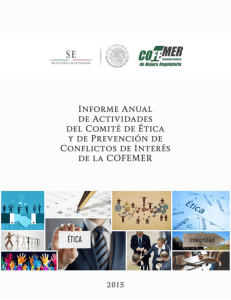 Informe Anual de Actividades del Comité de Ética y de Prevención