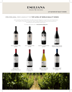 viña emiliana, ones again at the top level of world quality wines