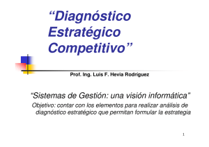“Diagnóstico Estratégico Competitivo”