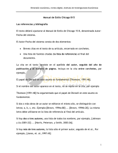 Manual de Estilo Chicago B15 - Dimensión Económica, IIEc UNAM