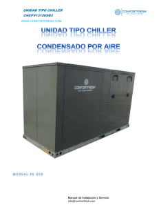 Manual usuario y servicio Chiller