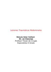 Lesiones Traumáticas Abdominales