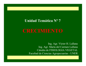 CRECIMIENTO - Facultad de Ciencias Agropecuarias UNER