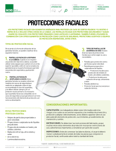 protecciones faciales - Hospital del Trabajador