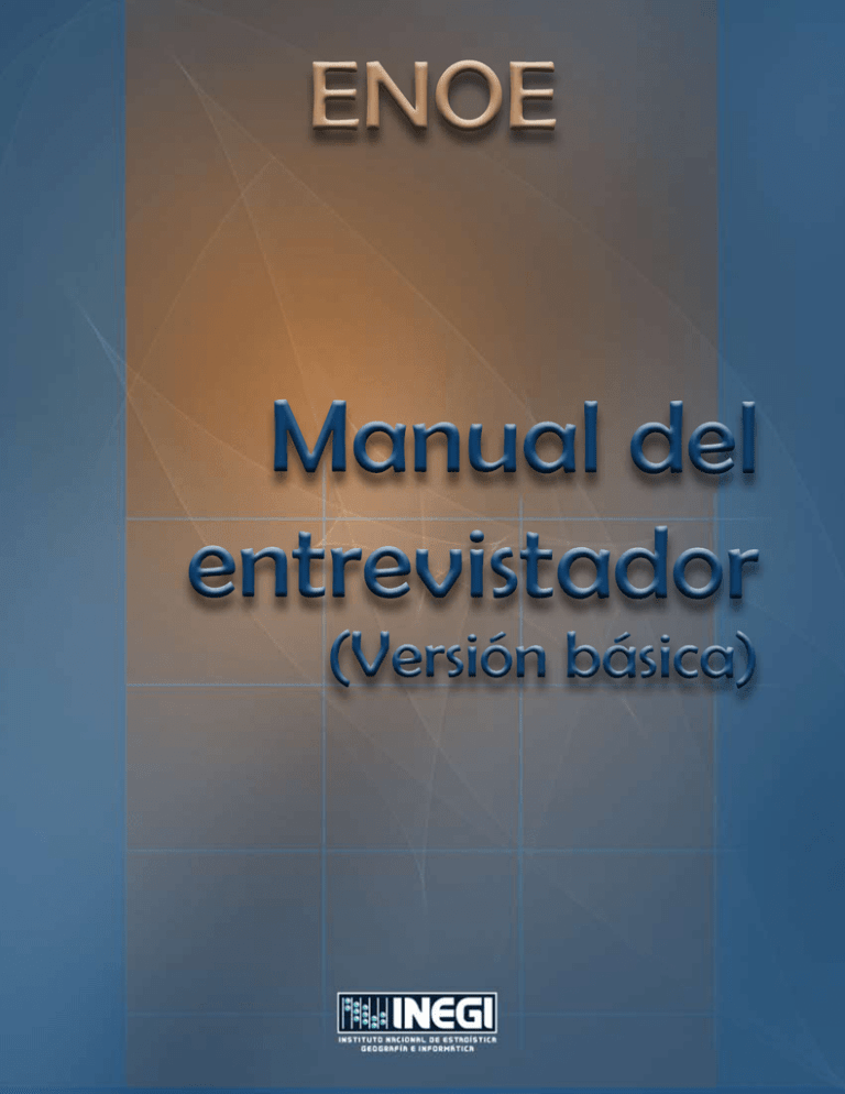 Manual del entrevistador versión básica