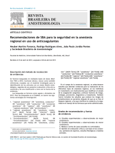 Recomendaciones de SBA para la seguridad en la anestesia