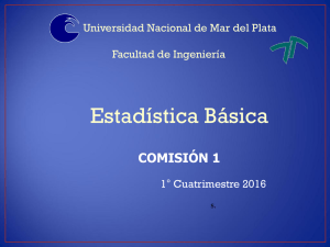 Estadística Descriptiva - Universidad Nacional de Mar del Plata