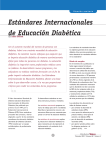 Estándares Internacionales de Educación Diabética