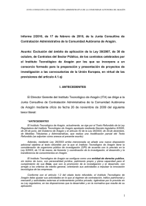 Informe 2/2010 - Gobierno de Aragón