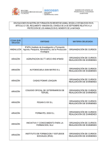 lista de cualificaciones reconocidas como equivalentes al certificado